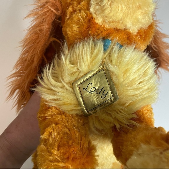 Lady And The Tramp Disney Parks Stuffed Plush Dog 13" Lying Down - Picture 4 of 6